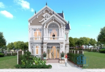 Biệt thự 2 tầng theo phong cách Tân cổ điển ở Đồng Nai 