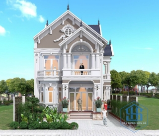 Biệt thự 2 tầng theo phong cách Tân cổ điển ở Đồng Nai 