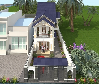 Nhà 2 tầng Tân cố điển Xuân Lộc, Đồng Nai 