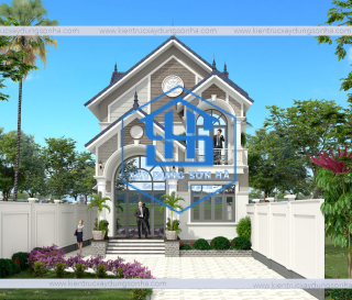 Thiết kế biệt thự 1 tầng kết hợp sân vườn 