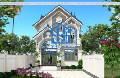 Thiết kế biệt thự 1 tầng kết hợp sân vườn 